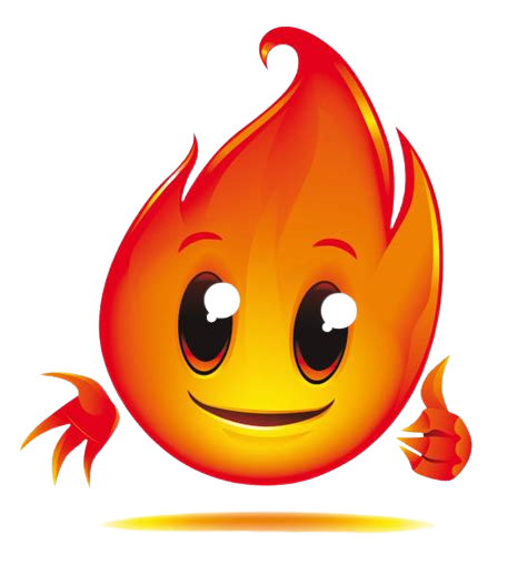 Смайлик огонек