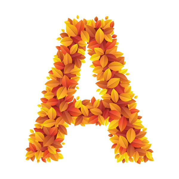 Буквы в осеннем стиле