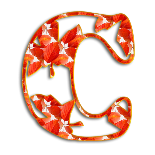 Осенние буквы русского алфавита