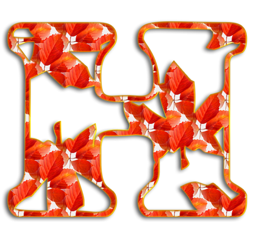 Осенние буквы русского алфавита