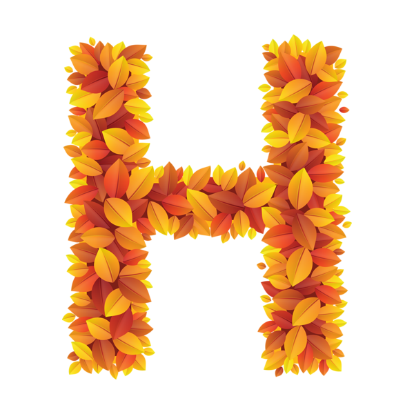 Буквы в осеннем стиле