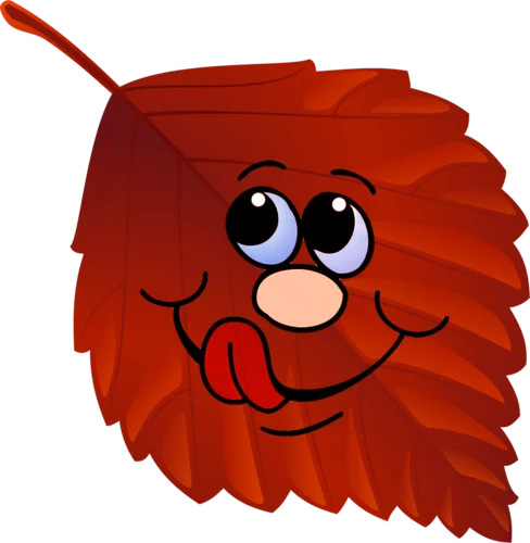 Осенние листики с глазками