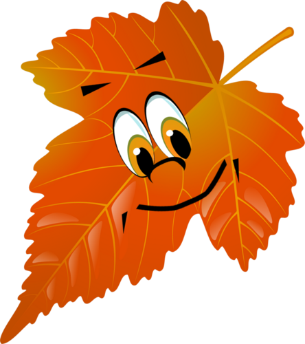 Осенние листья мультяшка