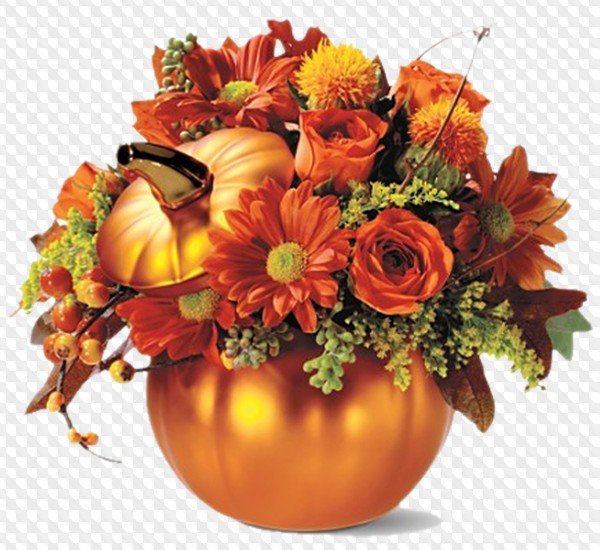 Осенний букетик на белом фоне