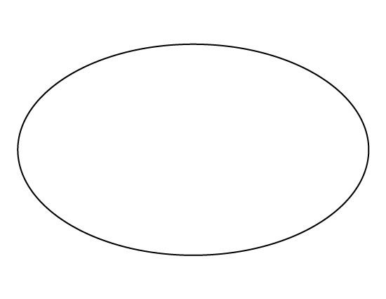Овал трафарет
