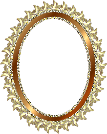 Красивая овальная рамка