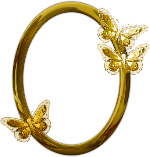 Рамка овал с лентой