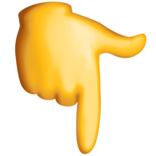 Указательный палец вниз