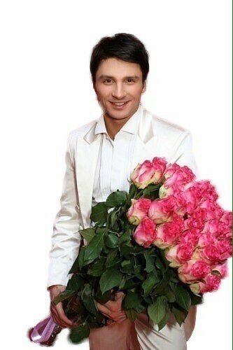 Мужчина с цветами