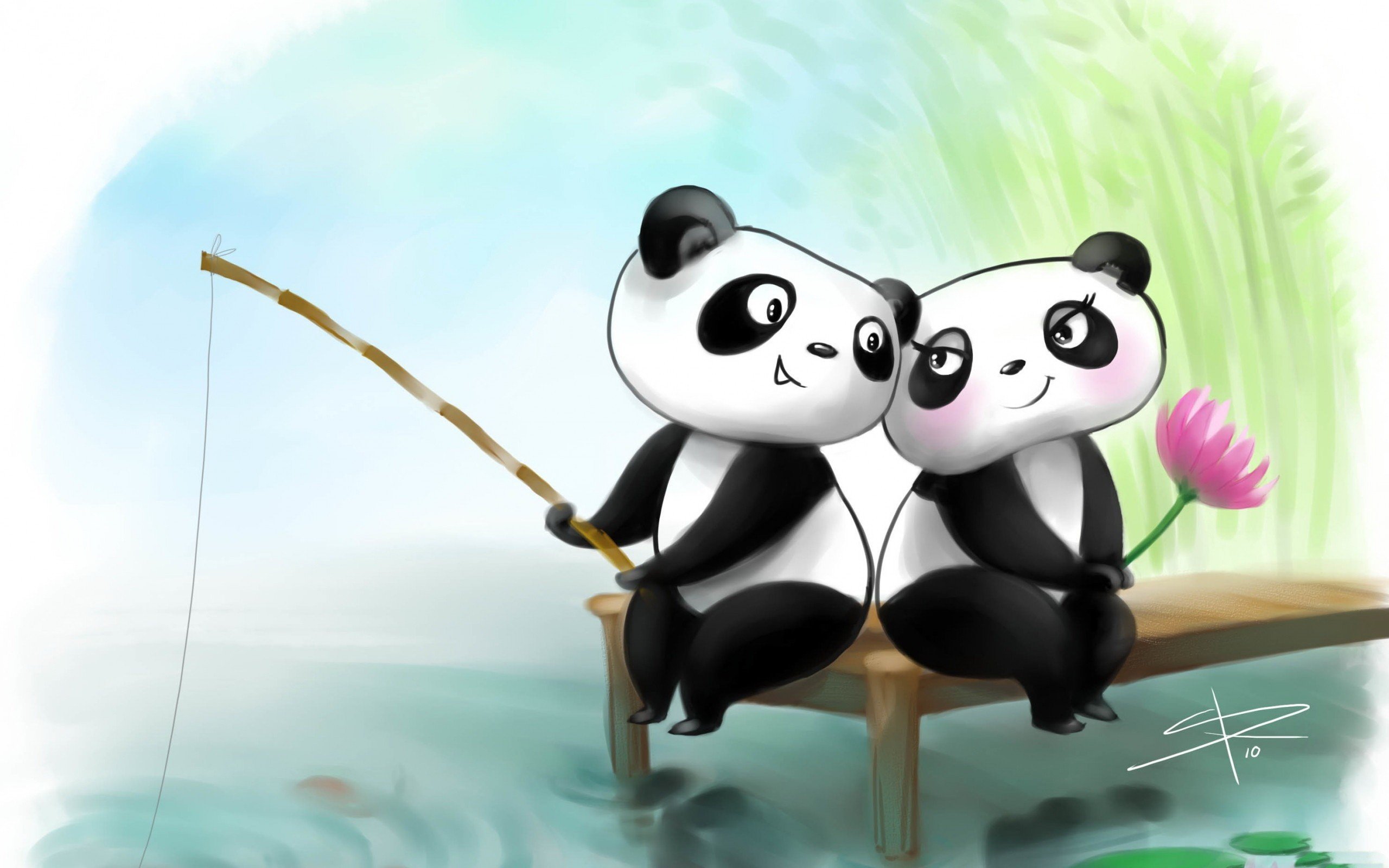Обои на телефон для друзей. Панда любовь. Картинки про любовь мультяшные. Панда мультяшная. Влюбленные мультяшки.