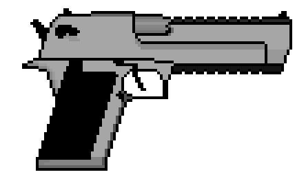 Пиксель арт пистолет 16х16