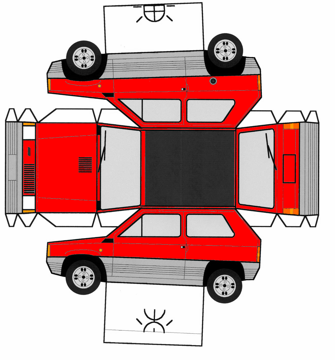 Paper Model Car