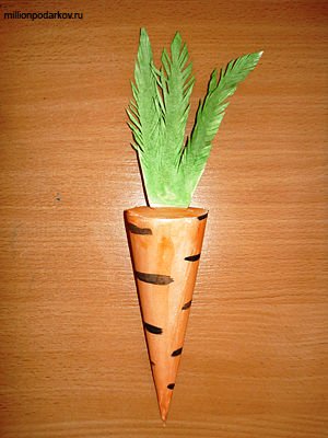 Морковка своими руками поделка - 89 фото