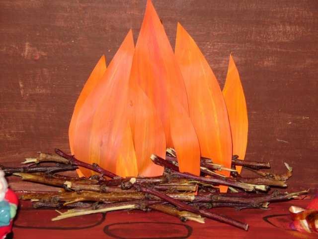 Делаем fire. Костер декорация.