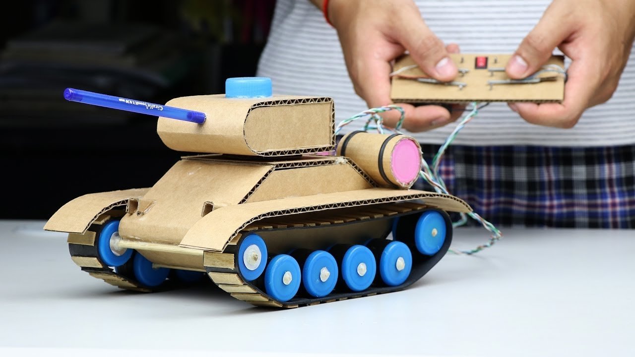 Как сделать танк своими руками? Идеи поделок из подручных материалов