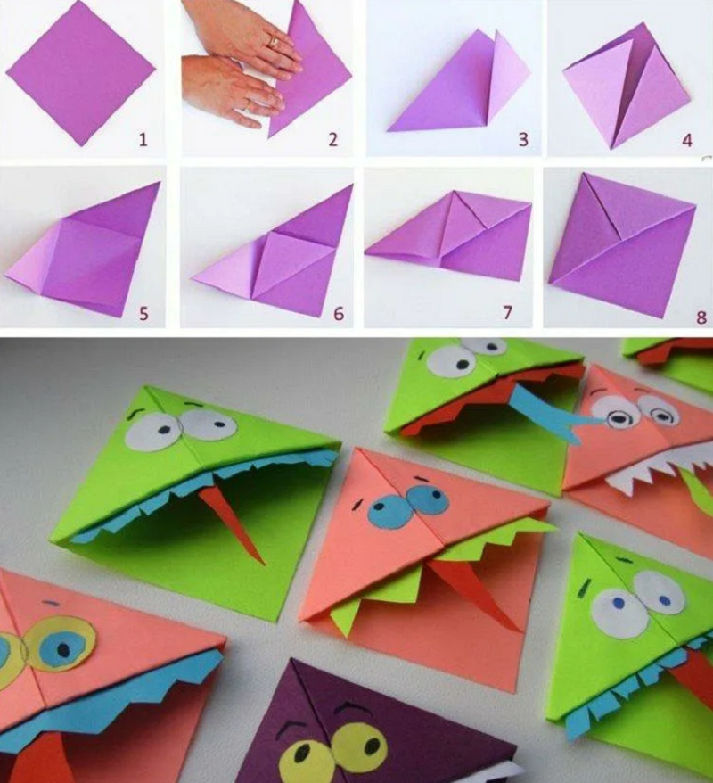 Открой 2 закладку. Закладки из бумаги. Закладки уголки для книг из бумаги. Угловая закладка. Оригами закладка уголок.