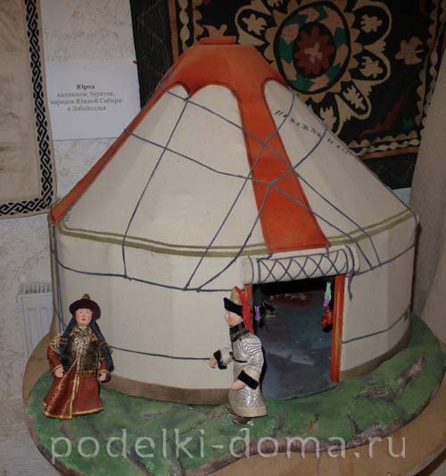 Yurt. Макет бурятской юрты своими руками. layout of the Buryat yurt, hand made. #юрта