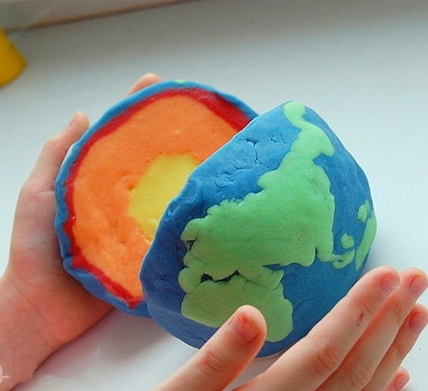 Строение земли из пластилина. Макет земли. Макет земли из пластилина. Объемный макет земли. Макет планеты земля из пластилина.