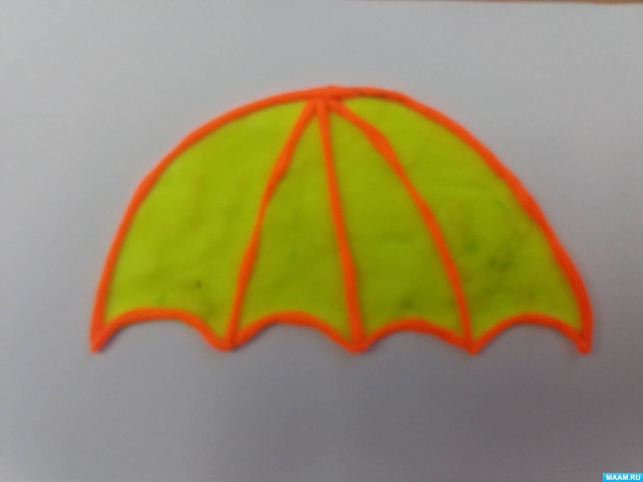 Лепка зонтик средняя группа. Зонтик из пластилина. PJUNBR BP gkfcnbkbyf.