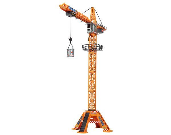 Подъемный кран на белом фоне