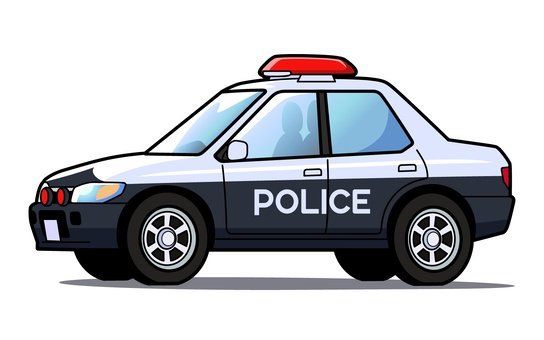 Милиция машина рисунок для детей