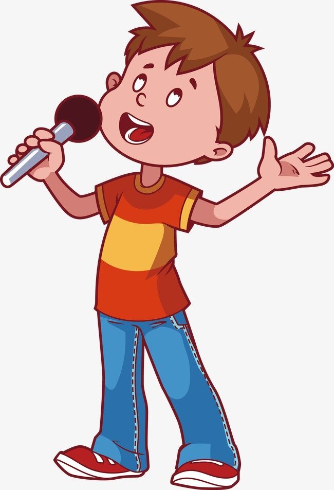 Младший брат петь. Петь мультяшный. Певец мультяшный. Дети Певцы. Мальчик с микрофоном.