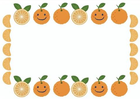 Рамка из апельсинов