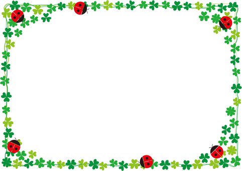 Рамка из Божьих коровок