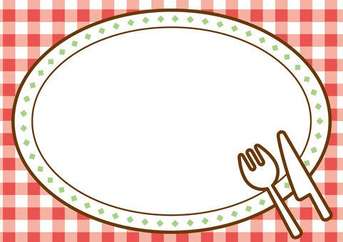 Рамка для текста посуда