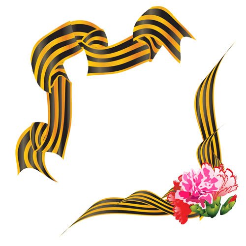 Уголок из георгиевской ленты