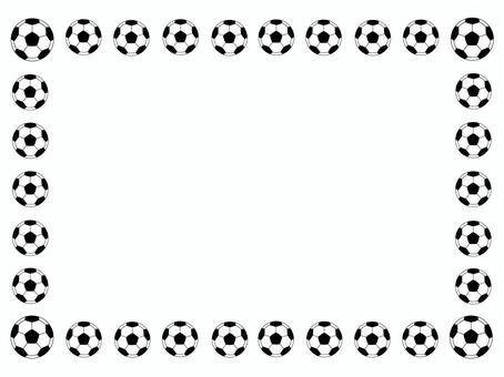 Рамка из футбольных мячей
