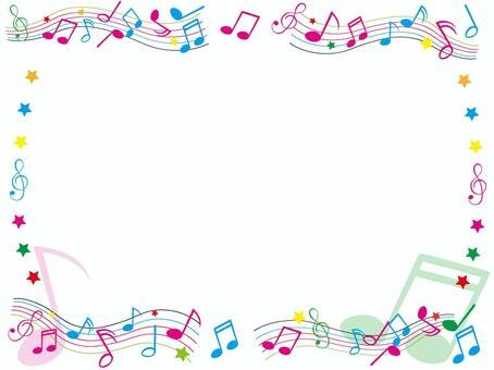 Рамка нотки для текста