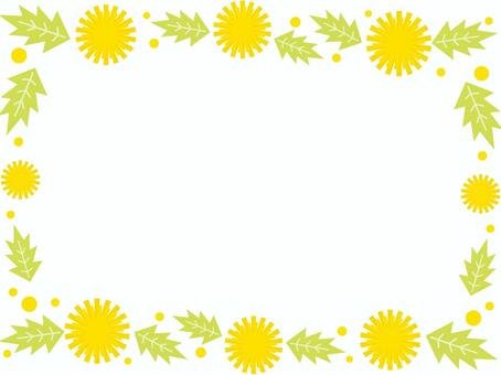 Рамка одуванчики для детского сада