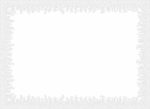 Снежная рамка для фотошопа на прозрачном фоне
