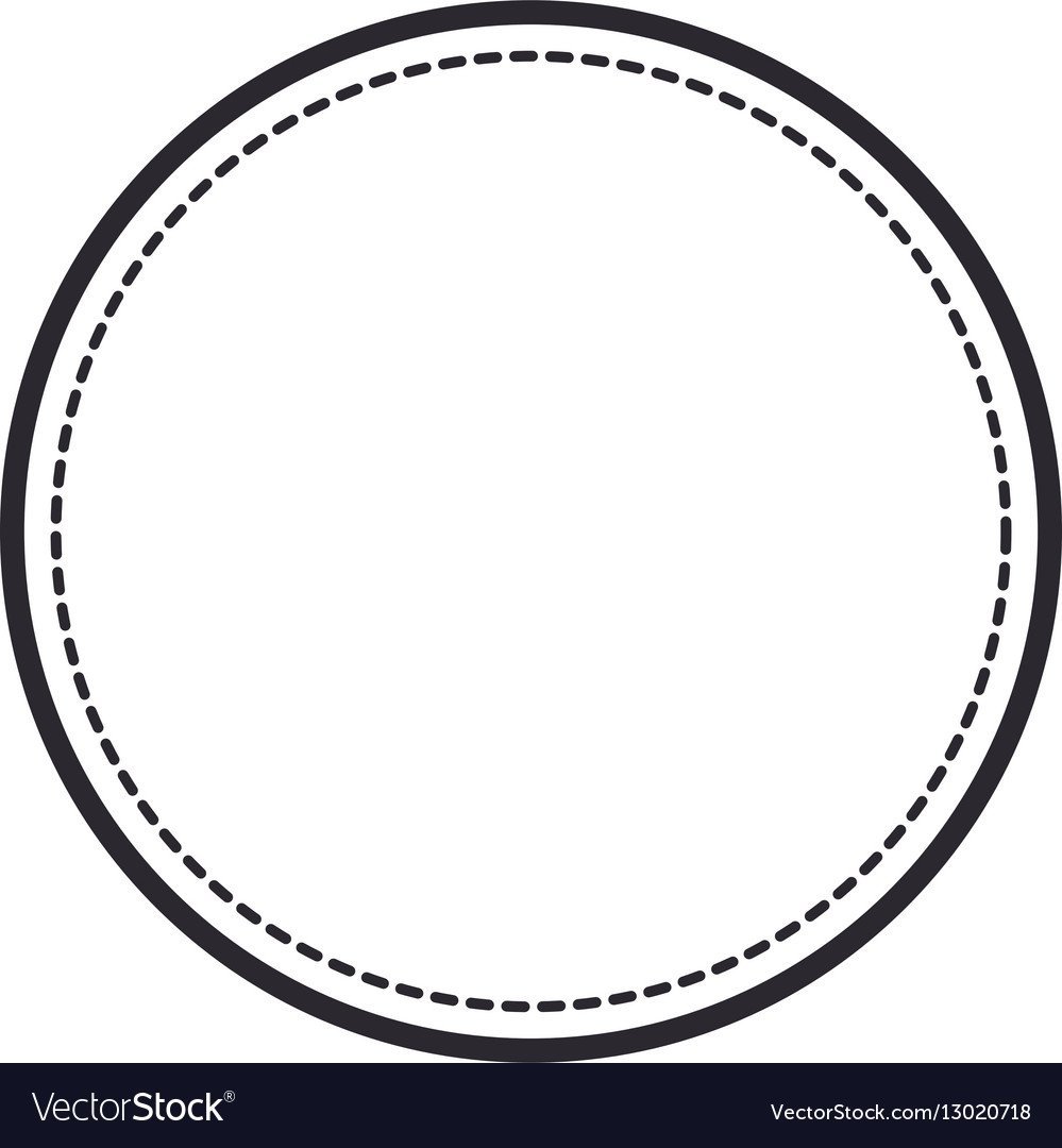 Черная круглая рамка