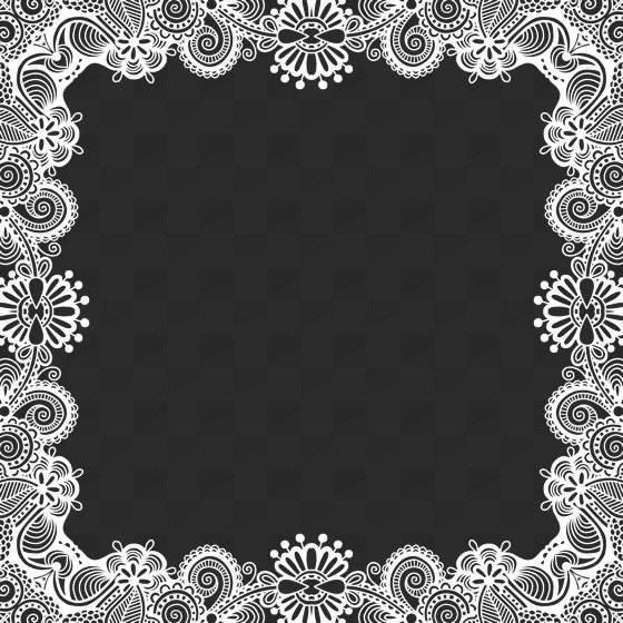 Кружевная рамка для фотошопа