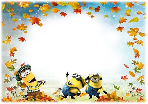 Детская рамка с миньонами