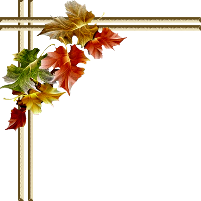 Осенние уголки для текста