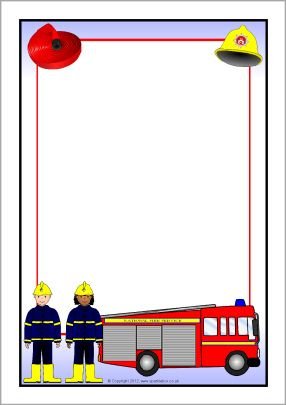 Рамка с пожарной машиной