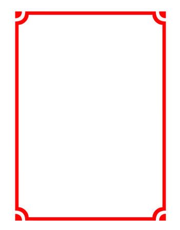 Рамка для текста красная тонкая