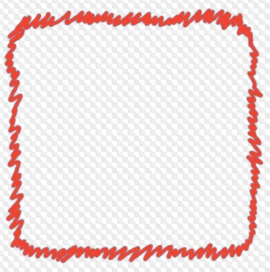 Красная рамка стильная