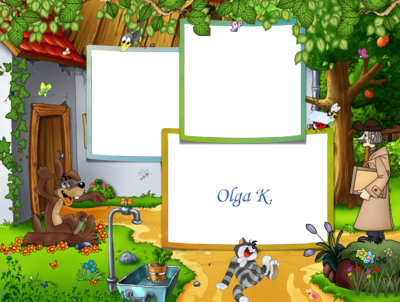 Фоторамки с героями Простоквашино