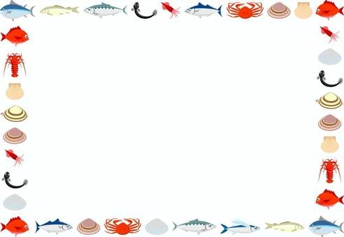 Рамка с рыбками для текста