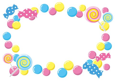 Рамочка для текста конфетка