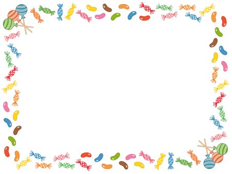 Рамки для текста с конфетками