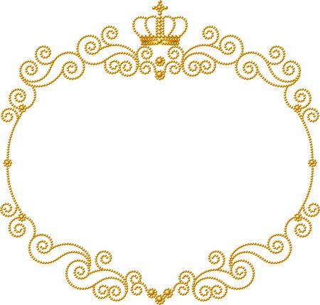 Золотая рамка с короной