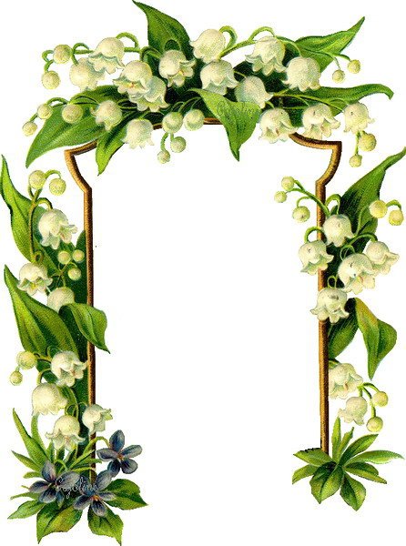 Рамка из ландышей