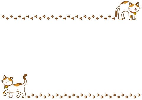 Рамка для презентации на прозрачном фоне кошки