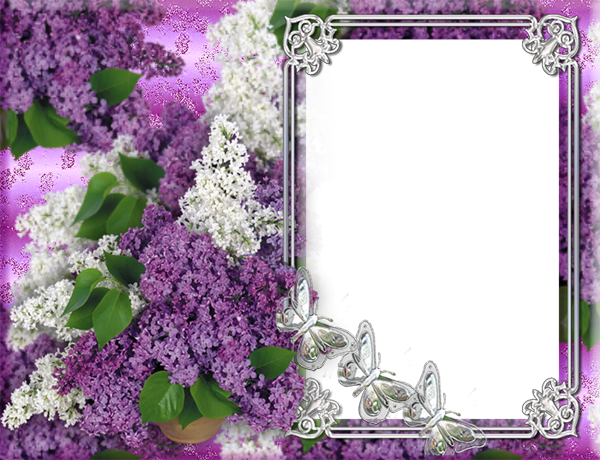Рамочка с сиренью