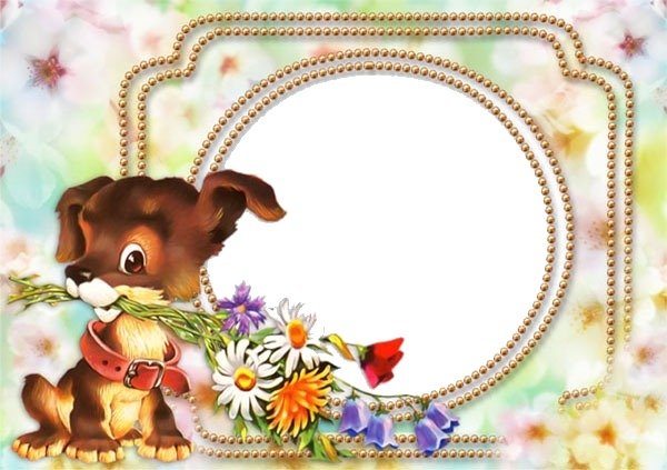 Рамка детская с собаками